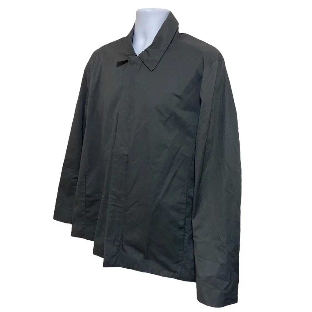 FIVEFOUR NWT Blaine Charcoal Gray Jacket Cotton Lightweight Coat Plaid‎ Lined L